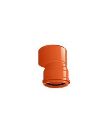 Aumento conico ecc. e piatto in PVC bruno RAL 8023
