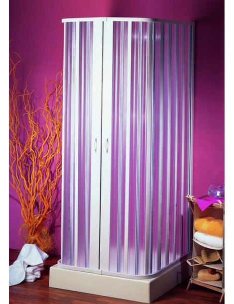 FREE - h. 187 cm  Profilo PVC BIANCO - CRILEX - Box Angolo 3 Lati