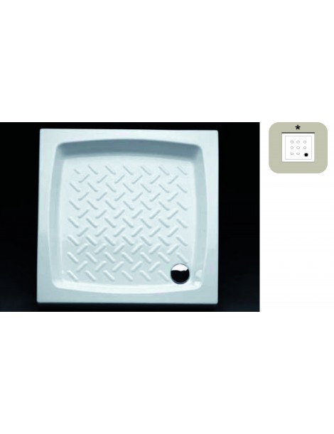 ETNA  Piatti doccia CERAMICA  BIANCO - QUADRATO