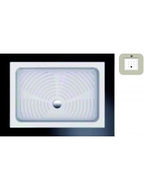 EVEREST  Piatti doccia CERAMICA  BIANCO - RETTANGOLARE h. 11,5