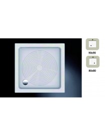 EVEREST  Piatti doccia CERAMICA  BIANCO QUADRATO 80/90