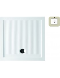 EVEREST h. 6,5 cm  Piatti doccia CERAMICA Ribassati  BIANCO - QUADRATO