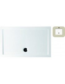 EVEREST h. 6,5 cm  Piatti doccia CERAMICA Ribassati  BIANCO- RETTANGOLARE