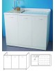 LADY per interni  Lavapanni 3 ante  c/lavatrice DX o SX