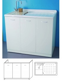 LADY per interni  Lavapanni 3 ante  c/lavatrice DX o SX