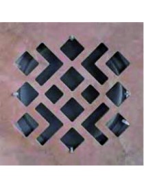 Griglia quadra in gres ceramico da sovrapporre c/rete - Mod. Mimosa